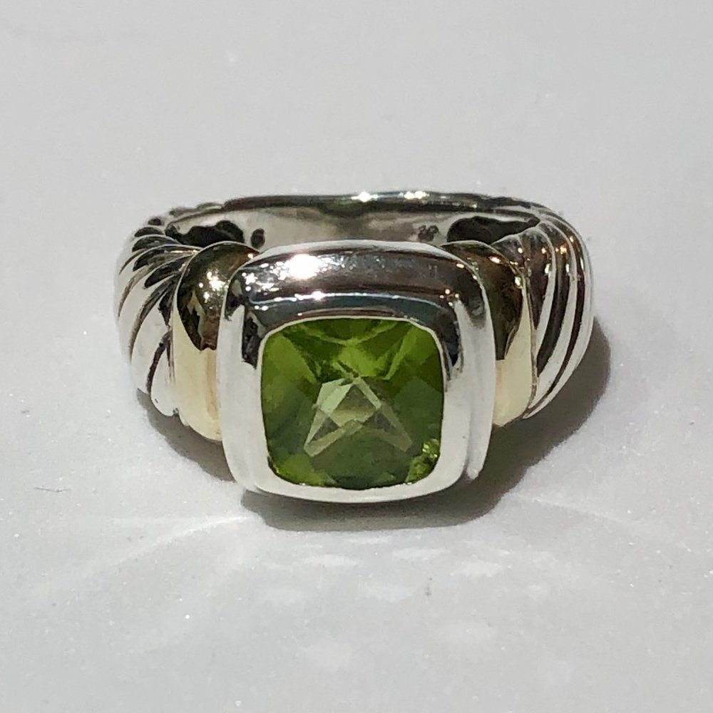 DAVID YURMAN PERIDOT CABLE RING